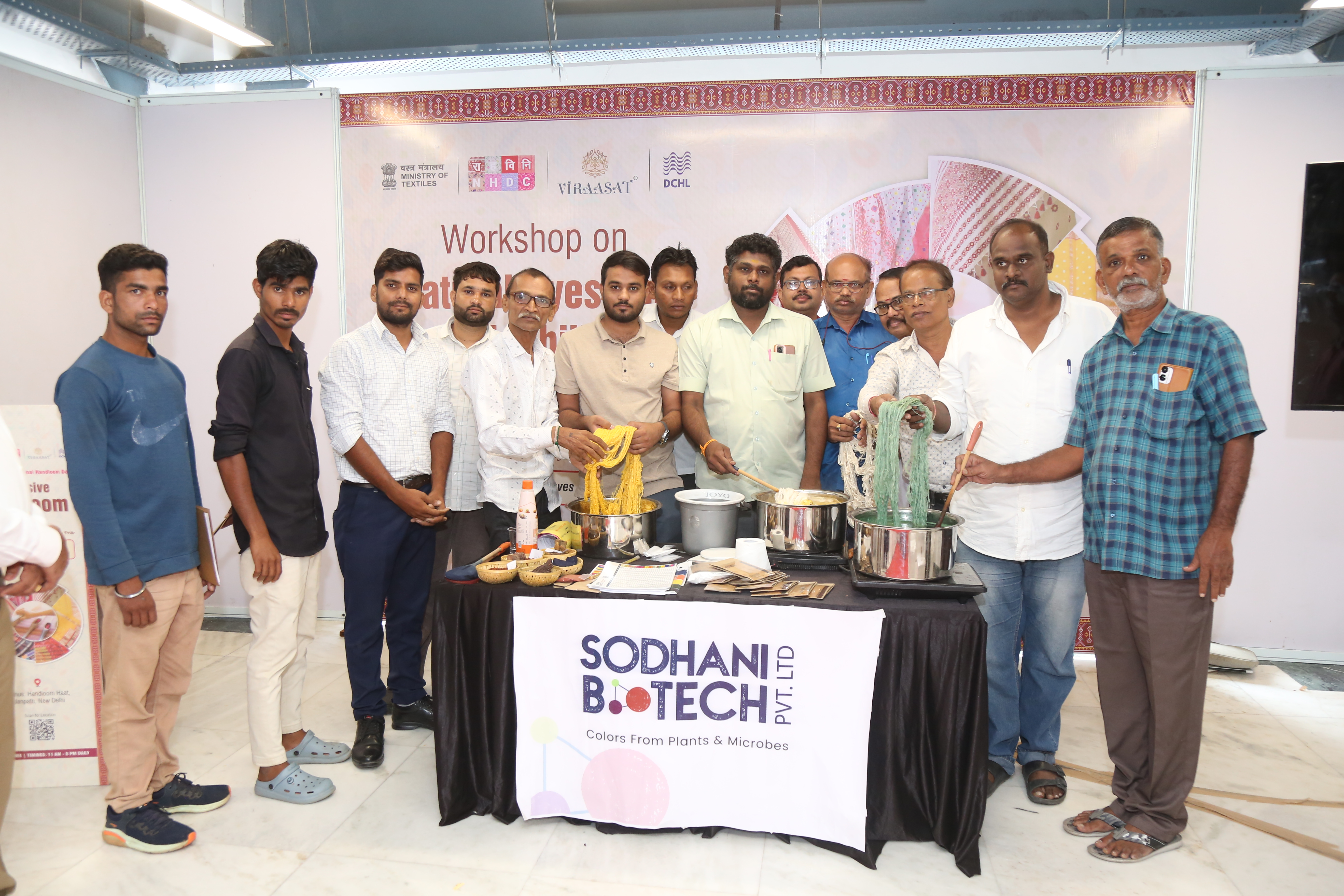 Workshop on Natural Dyes and Sustainability on 8th Aug 2025, Handloom Haat  Janpath