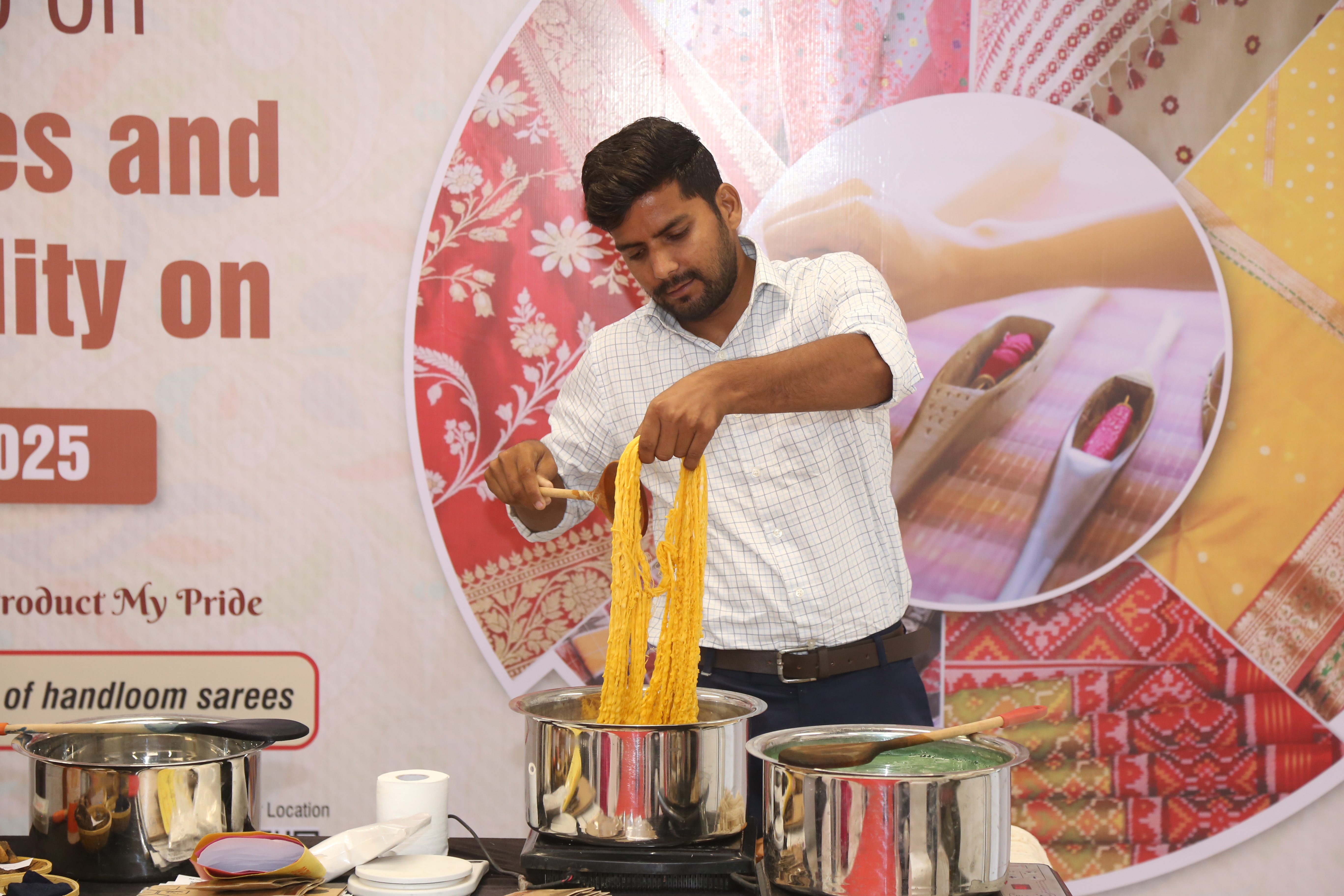 Workshop on Natural Dyes and Sustainability on 8th Aug 2025, Handloom Haat  Janpath