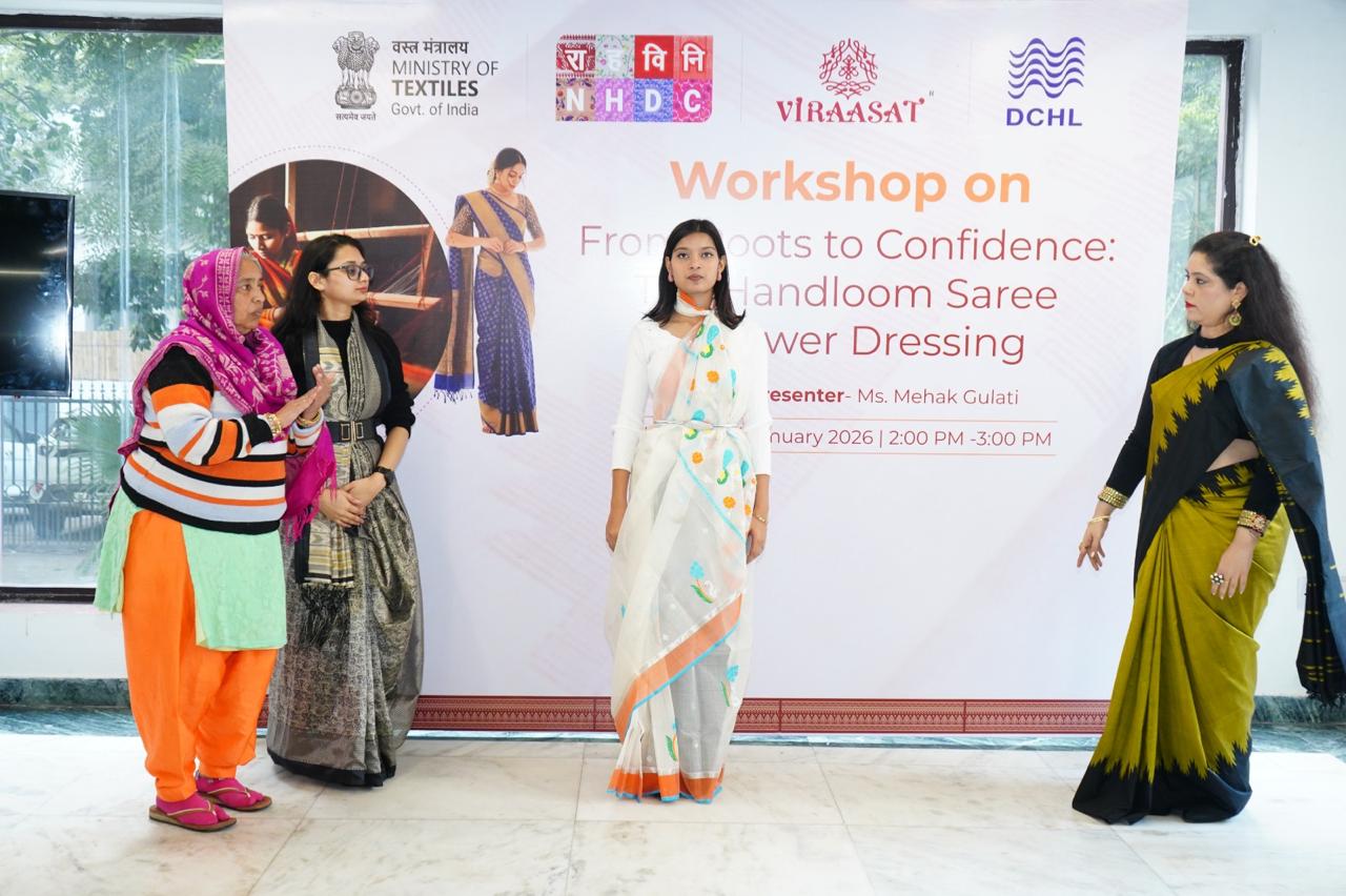 Saree Festival, Exclusive Handloom Expo, 20th Dec - 2nd Jan 2026 at Handloom Haat, Janpath